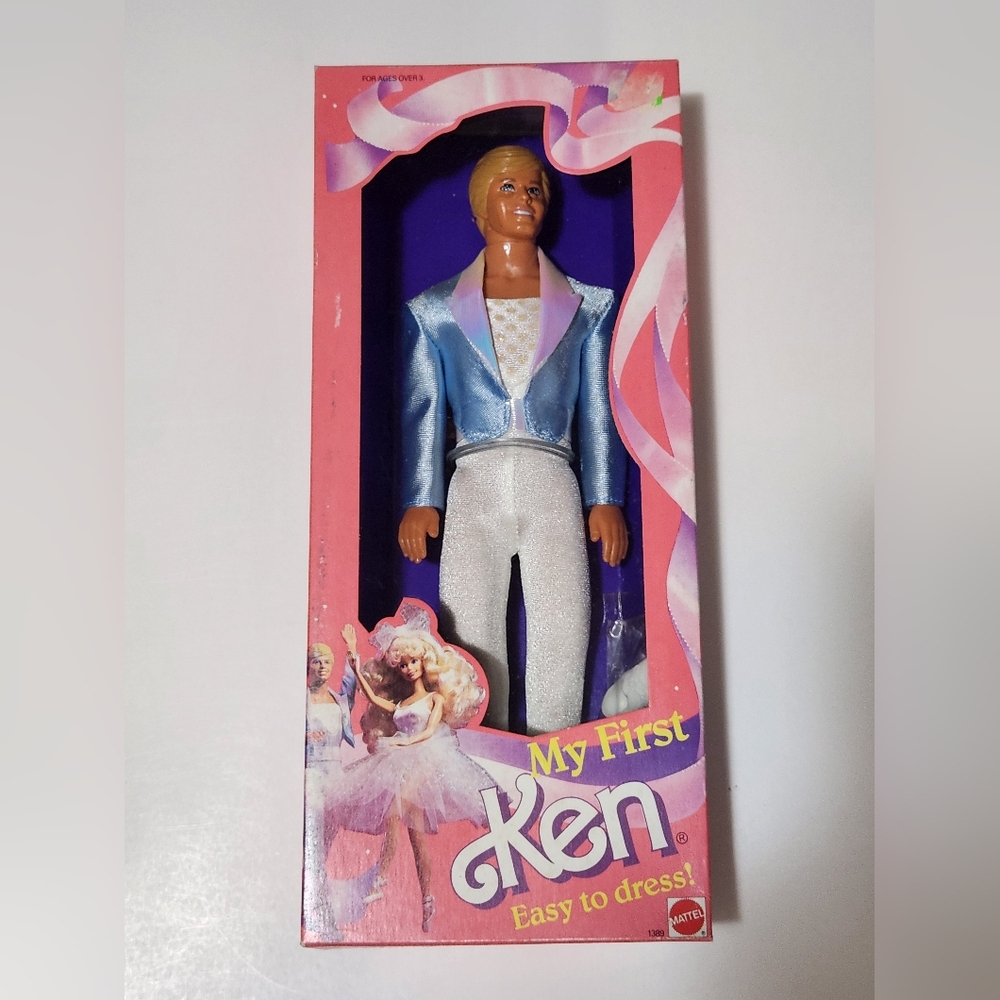 1988 My First Ken Easy To Dress Vintage Doll 88